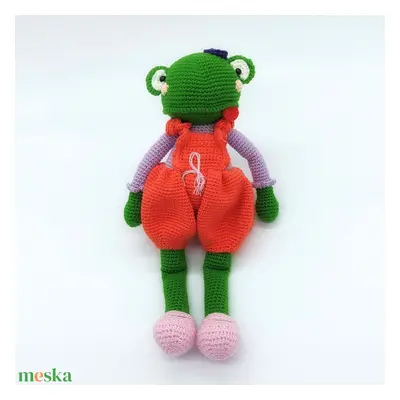 Amigurumi béka lányka