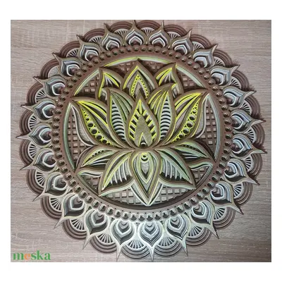 3D lótusz mandala