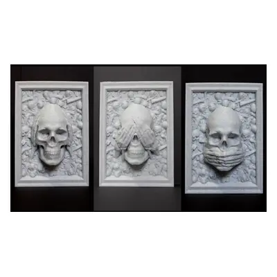 3D nyomtatott "Three Wise skulls" koponyák