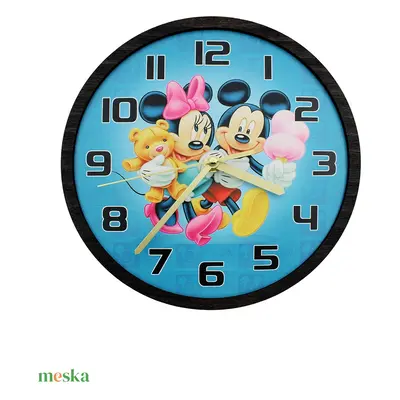 Dekoratív falióra - Mickey és Minnie