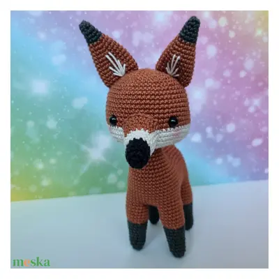 Horgolt sörényes farkas vagy róka amigurumi