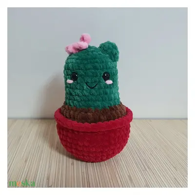 Horgolt amigurumi plüss kaktusz