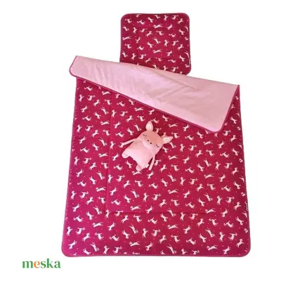 Gyerek-Ovis paplan szett 100 X 135 pink