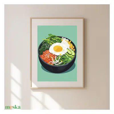 Food Poster falikép – Bibimbap