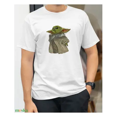 Póló Baby Yoda grafikával