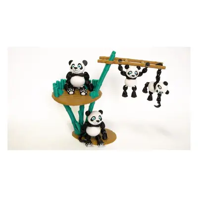 3d nyomtatott panda figurák