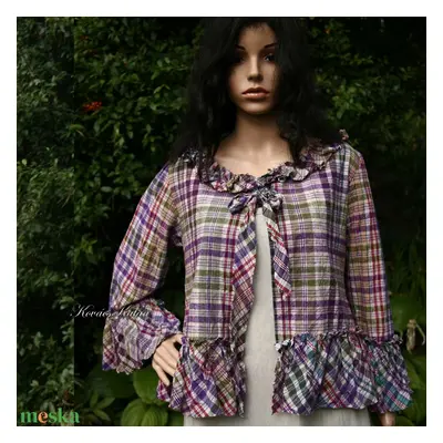 PATSY - lagenlook flanel kabátka