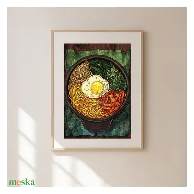 Food Poster falikép – Bibimbap