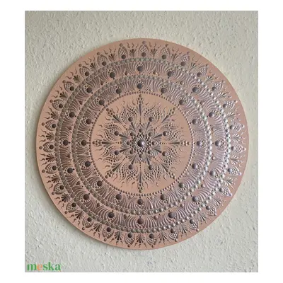 Barack-bronz-rosegold színű mandala