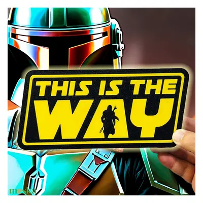 "This is The Way" Mandalorian LightBox