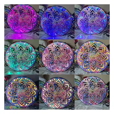 Mandala mintás led lámpa