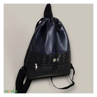 Női táska -gym bag - black navy