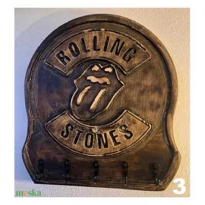 Rolling Stones fali kulcstartó