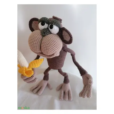 Amigurumi majom banánnal