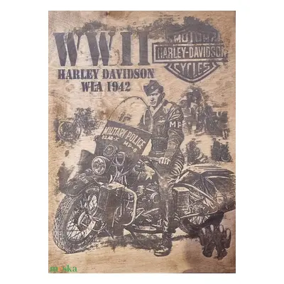 Harley Davidson WW II lézergravír