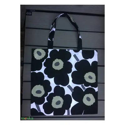 Skandináv dizájner - Retró Shopper - bevásárló táska - Marimekko barna