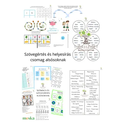 Szövegértés és helyesírás csomag alsósoknak