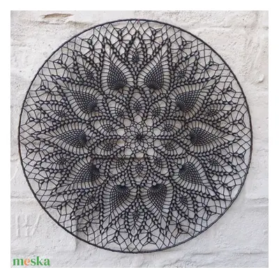 Horgolt mandala (60 cm)