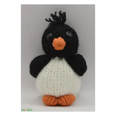 Kézi kötésű (amigurumi) állatfigura - Pingvin (fiúknak, lányoknak minden alkalomra)