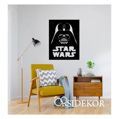 Star Wars / Dart Wader falikép fából