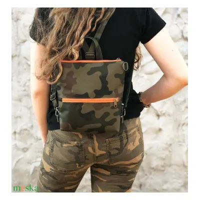 Terepmintás kézitáska/ crossbody bag/háti - CAMO