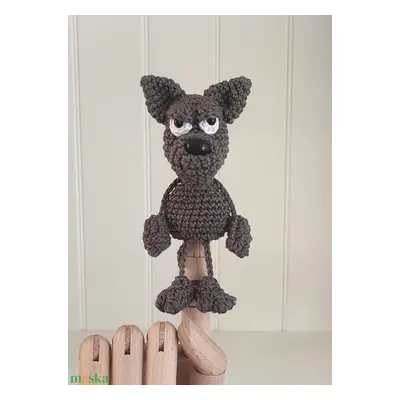 Késztermék! Amigurumi farkas ujjbáb…