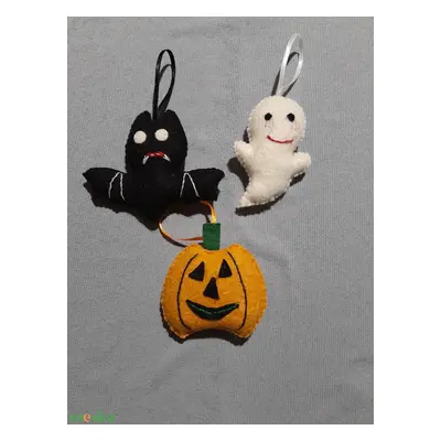 Haloween dekoráció ( szellem, denevér, tök)