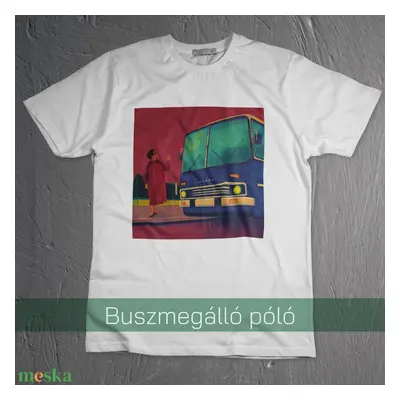 Buszmegálló (Ikarus busszal) - póló