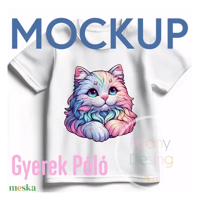 Gyermek Póló Mockup – Professzionális, Magas Felbontású Digitális Design