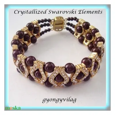 Swarovski gyöngy karkötő ABK-SW02