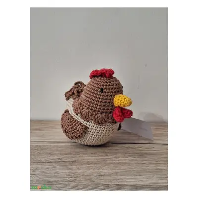 Tyúk anyó, amigurumi tyúk