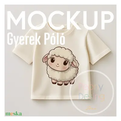 Gyermek Póló Mockup – Professzionális, Magas Felbontású Digitális Design