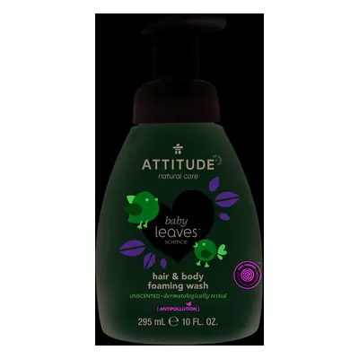 Attitude Baby leaves Baba mosóhab illatanyag nélkül 2az1-ben (295 ml)