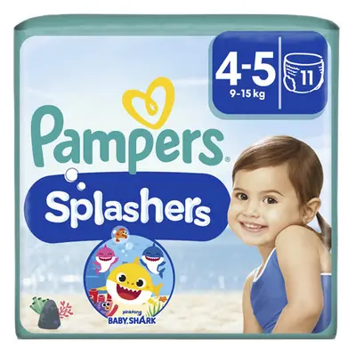 Pampers Splashers Carry Pack Baby Shark Bugyi pelenka 4 mér. (11 db)