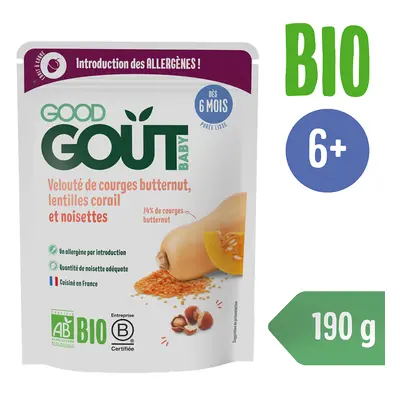 Good Gout BIO Sütőtök leves vörös lencsével és mogyoróval (190 g)