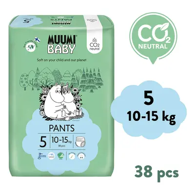 Muumi Baby Pants 5 Maxi+ 10-15 kg (38 db), bugyi öko pelenka