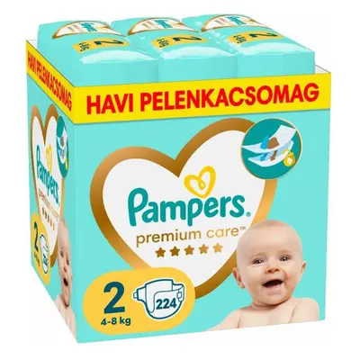 Pampers Premium Care Havi pelenkacsomag 2 mér. (224 db)