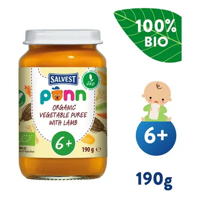 SALVEST Põnn BIO Bárányhús zöldségpürével (190 g)