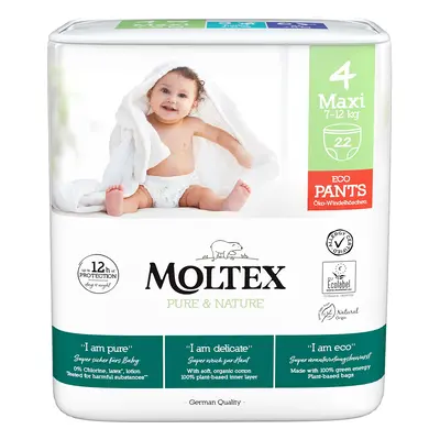 Moltex Pure & Nature Maxi 7–12 kg (22 db), öko bugyi pelenka