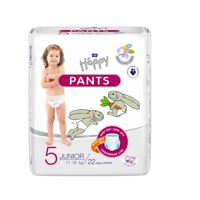 Bella Happy Pants Gyerek bugyi pelenka Junior 5 mér. (22 db)