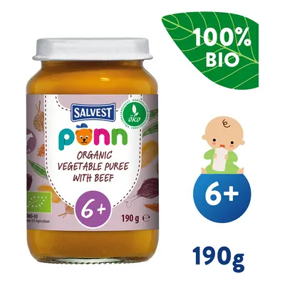 SALVEST Põnn BIO Marhahús zöldségpürével (190 g)