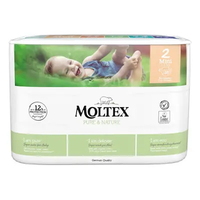 Moltex Pure & Nature Mini 3–6 kg (38 db), öko pelenka