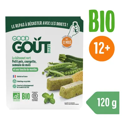 Good Gout BIO BLW Borsó és cukkini rudacskák (120 g)