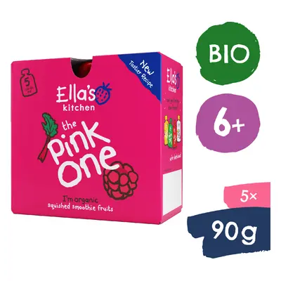 Ella's Kitchen BIO PINK ONE gyümölcs smoothie rebarbarával (5x90 g)