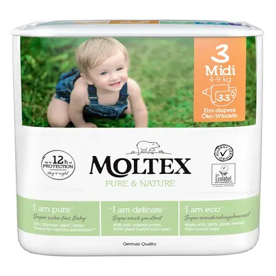 Moltex Pure & Nature Midi 4–9 kg (33 db), öko pelenka