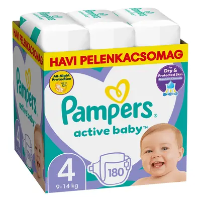 Pampers Active Baby Havi pelenkacsomag 4 mér. (180 db)