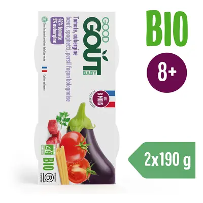 Good Gout BIO Spagetti padlizsánnal és marhahússal (2x190 g)