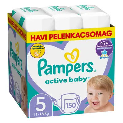 Pampers Active Baby Havi pelenkacsomag 5 mér. (150 db)