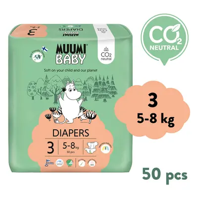 Muumi Baby 3 Midi 5-8 kg (50 db), ökopelenka