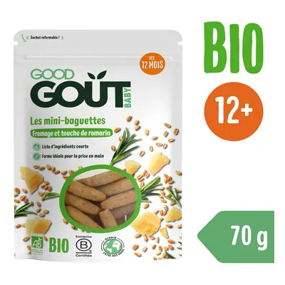 Good Gout BIO Mini bagettek rozmaringgal és sajttal (70 g)